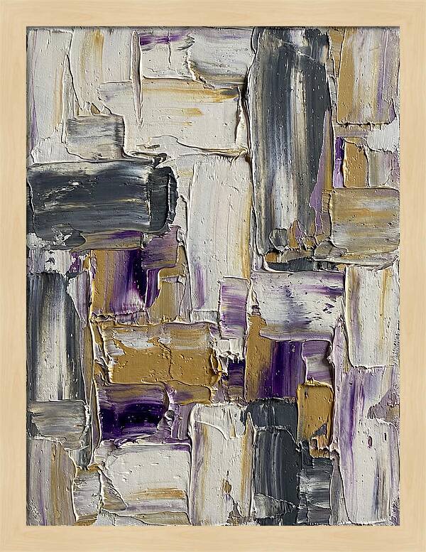 Lavender Palette Knife Abstract