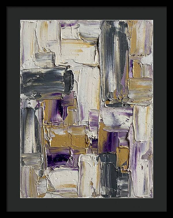 Lavender Palette Knife Abstract