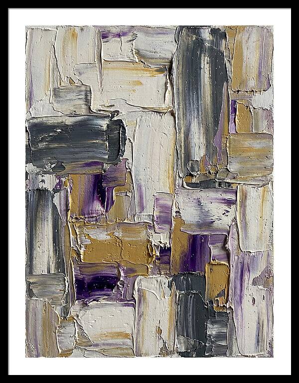 Lavender Palette Knife Abstract