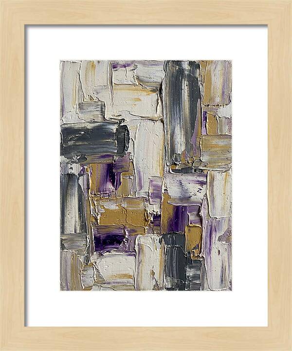 Lavender Palette Knife Abstract