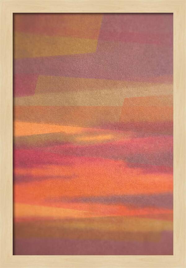 Layered Abstract Sunset