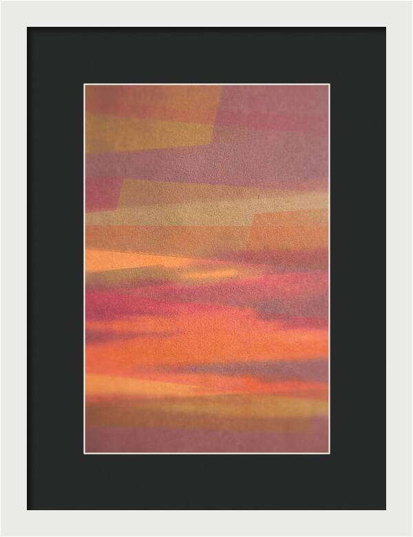 Layered Abstract Sunset