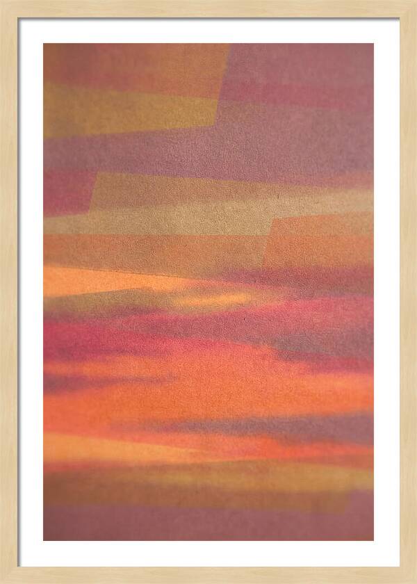 Layered Abstract Sunset