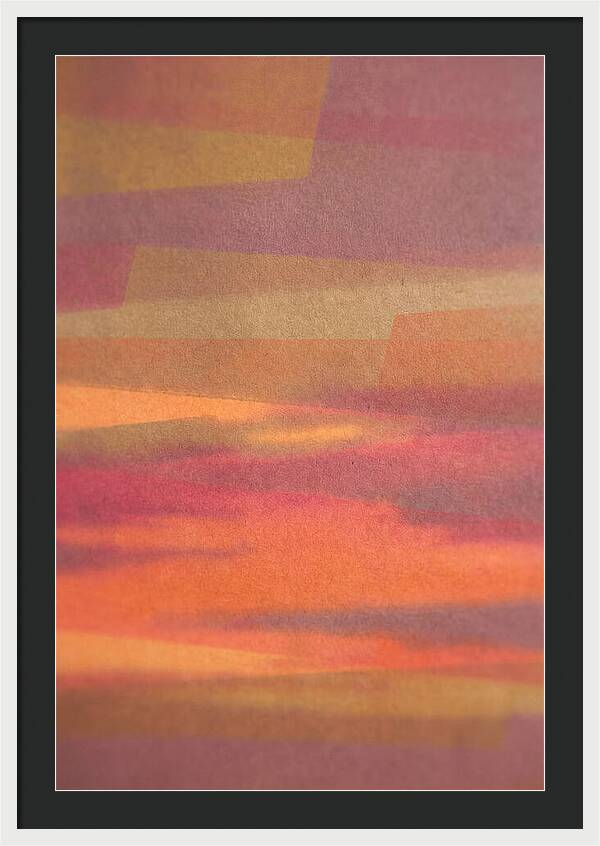 Layered Abstract Sunset