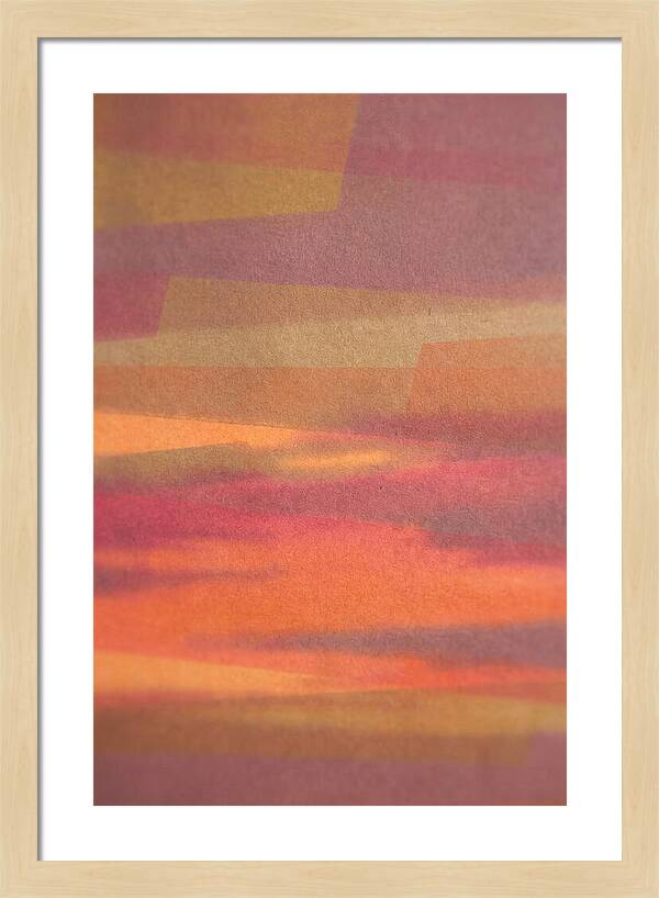 Layered Abstract Sunset