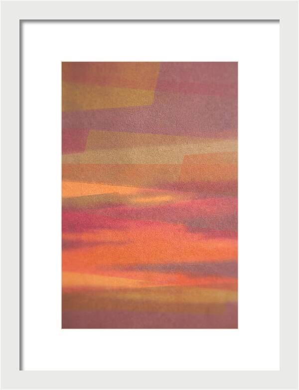 Layered Abstract Sunset