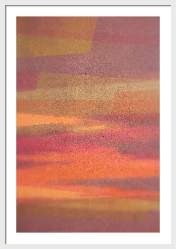Layered Abstract Sunset
