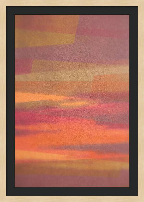 Layered Abstract Sunset