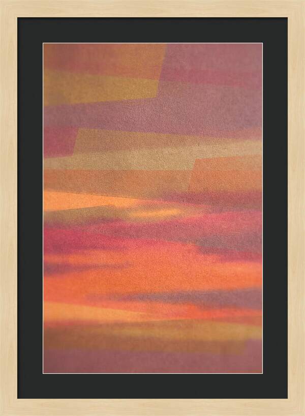 Layered Abstract Sunset