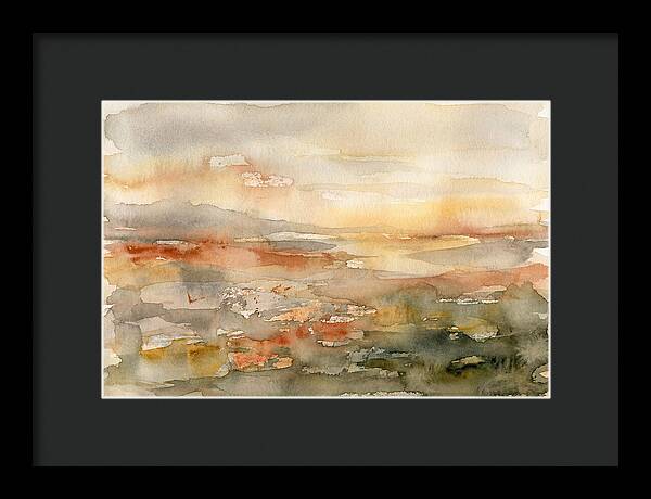 Layered Horizons In Watercolor