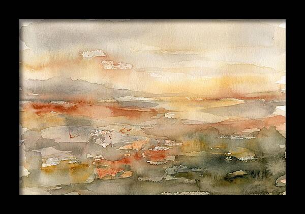 Layered Horizons In Watercolor