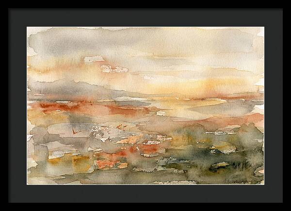 Layered Horizons In Watercolor