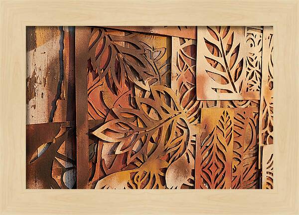 Layered Leaves In Rusty Hues