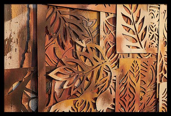 Layered Leaves In Rusty Hues