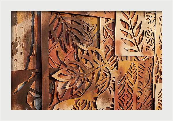 Layered Leaves In Rusty Hues