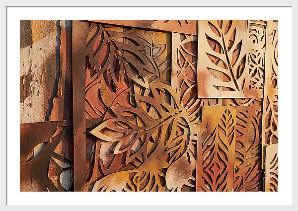 Layered Leaves In Rusty Hues