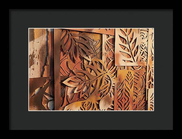 Layered Leaves In Rusty Hues