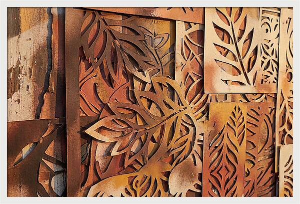 Layered Leaves In Rusty Hues