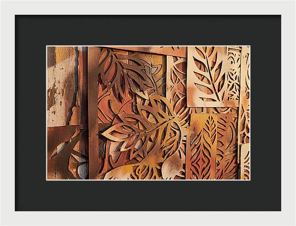 Layered Leaves In Rusty Hues