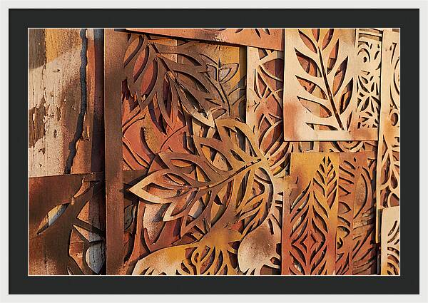 Layered Leaves In Rusty Hues