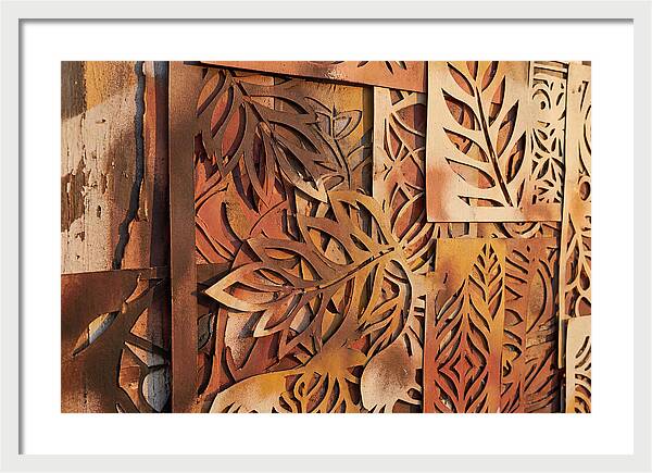 Layered Leaves In Rusty Hues