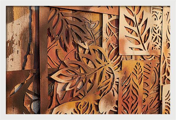 Layered Leaves In Rusty Hues