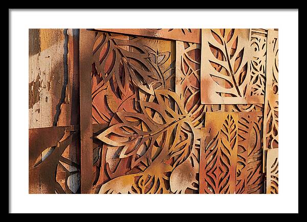 Layered Leaves In Rusty Hues