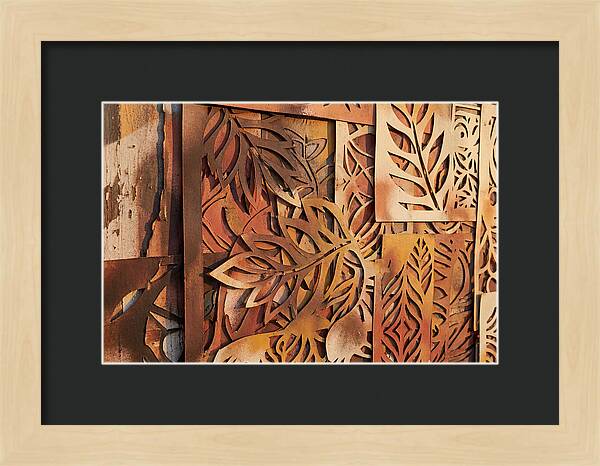 Layered Leaves In Rusty Hues