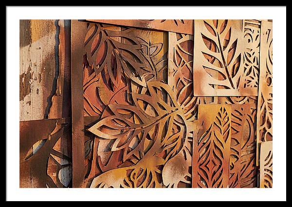 Layered Leaves In Rusty Hues