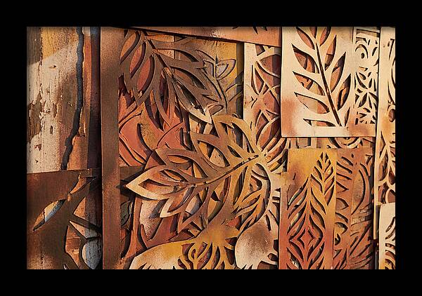Layered Leaves In Rusty Hues