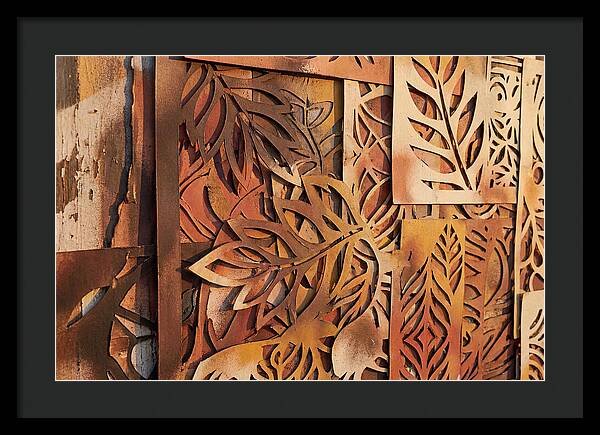 Layered Leaves In Rusty Hues