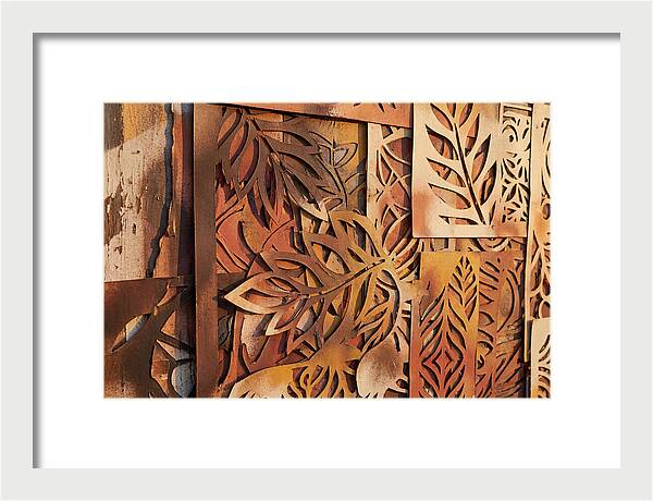 Layered Leaves In Rusty Hues