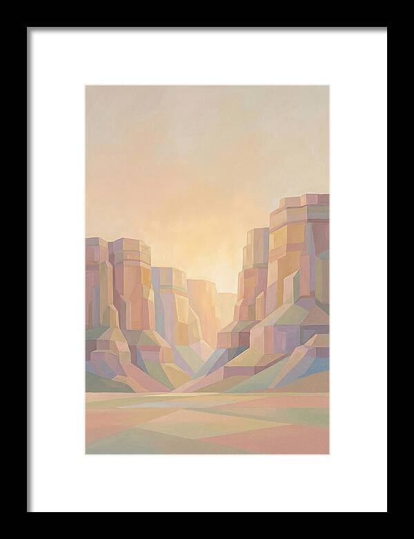 Layered Sedimentary Cliffs Glowing