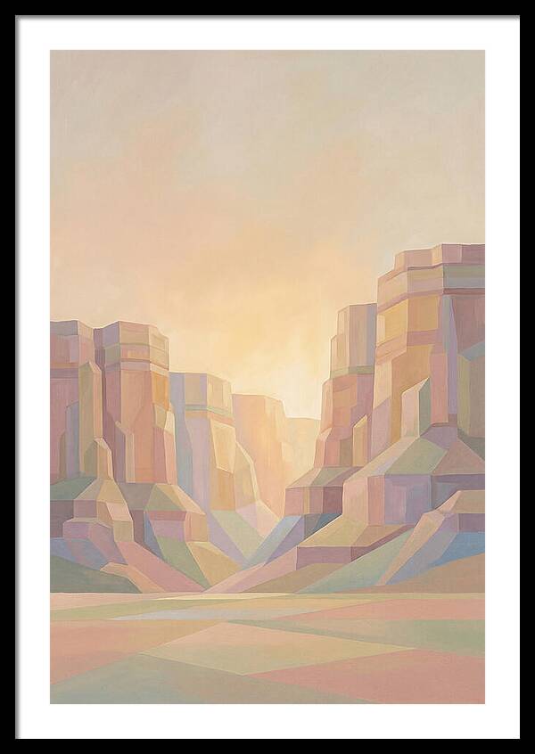 Layered Sedimentary Cliffs Glowing