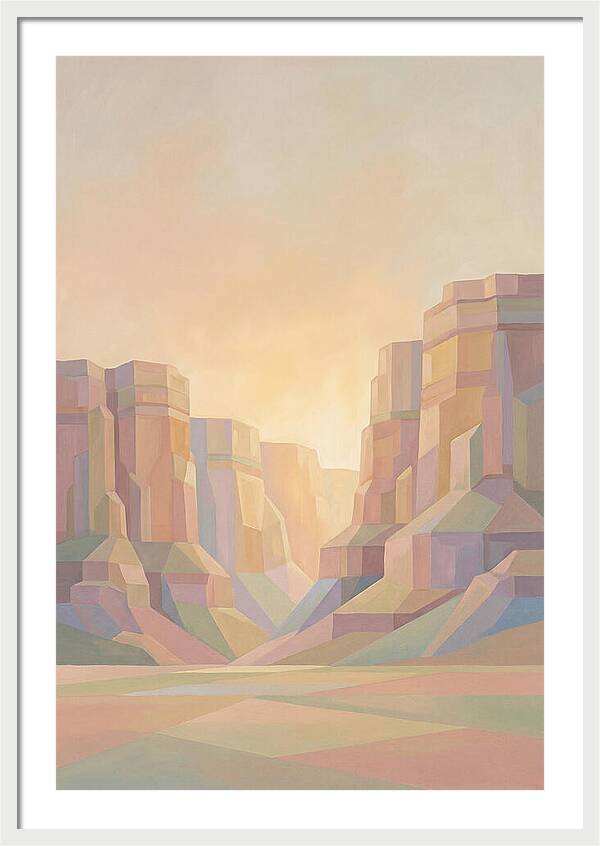 Layered Sedimentary Cliffs Glowing