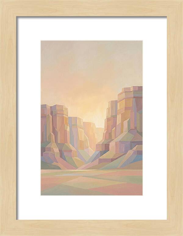 Layered Sedimentary Cliffs Glowing