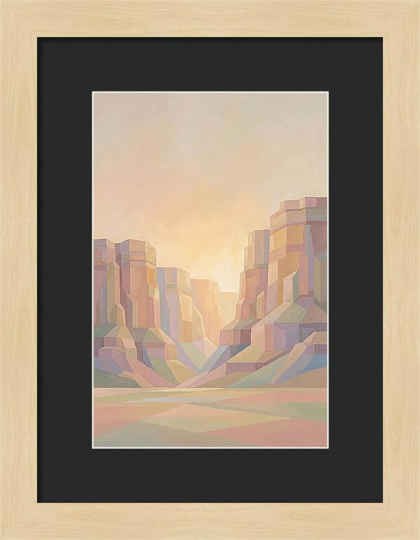 Layered Sedimentary Cliffs Glowing