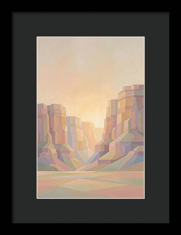 Layered Sedimentary Cliffs Glowing