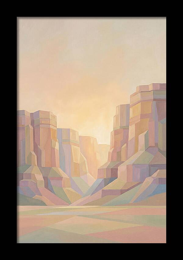Layered Sedimentary Cliffs Glowing