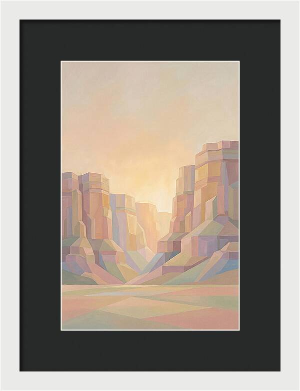 Layered Sedimentary Cliffs Glowing