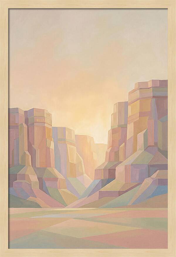 Layered Sedimentary Cliffs Glowing