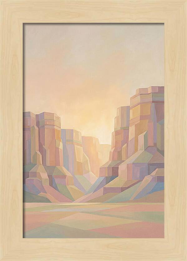 Layered Sedimentary Cliffs Glowing