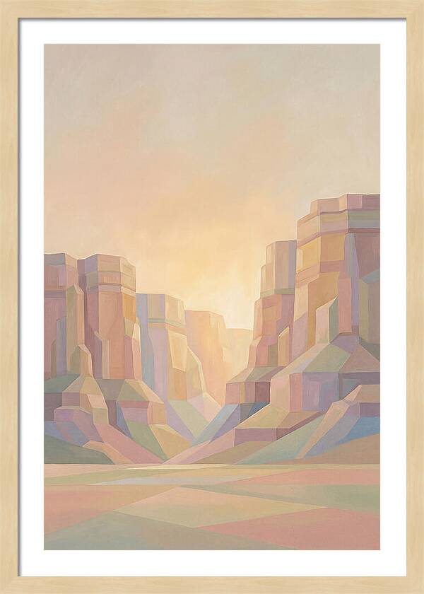 Layered Sedimentary Cliffs Glowing