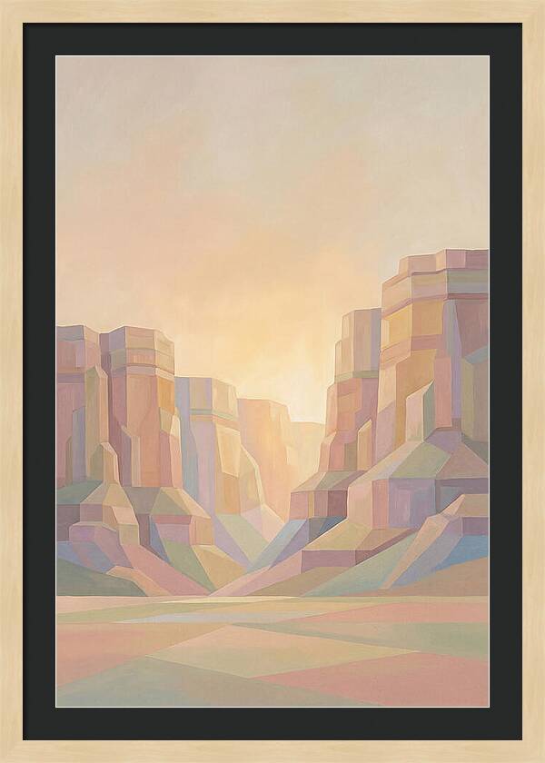 Layered Sedimentary Cliffs Glowing