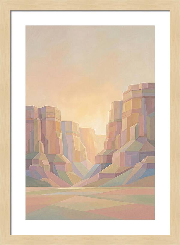 Layered Sedimentary Cliffs Glowing