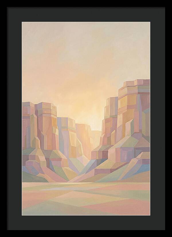 Layered Sedimentary Cliffs Glowing