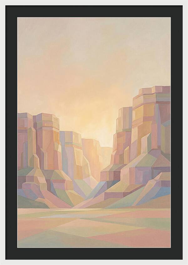 Layered Sedimentary Cliffs Glowing