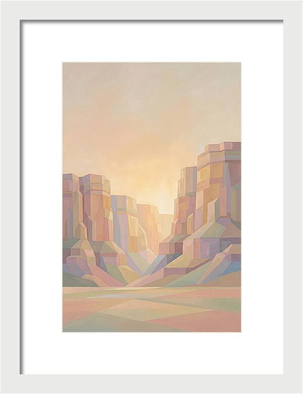 Layered Sedimentary Cliffs Glowing
