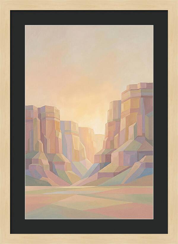 Layered Sedimentary Cliffs Glowing