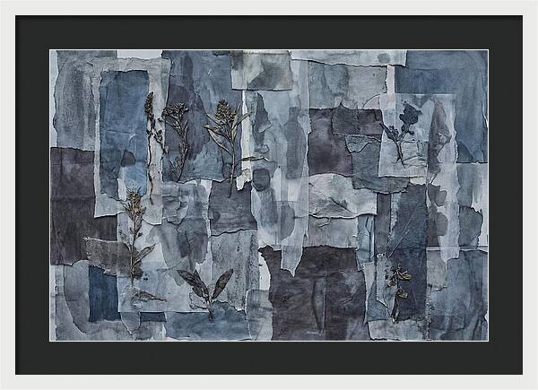 Layered Textures In Blue